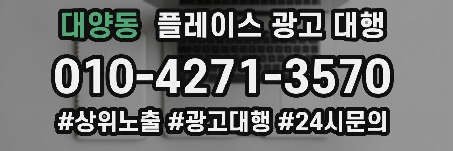 대양동 플레이스 광고 대행