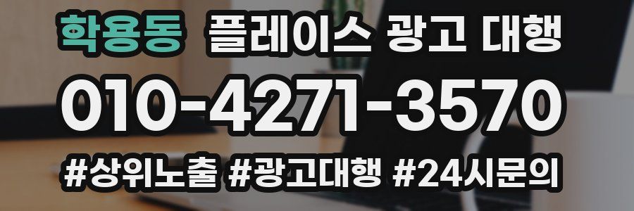 학용동 플레이스 광고 대행