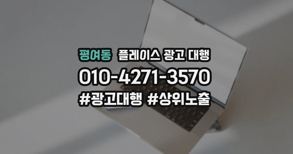 평여동 플레이스 광고 대행