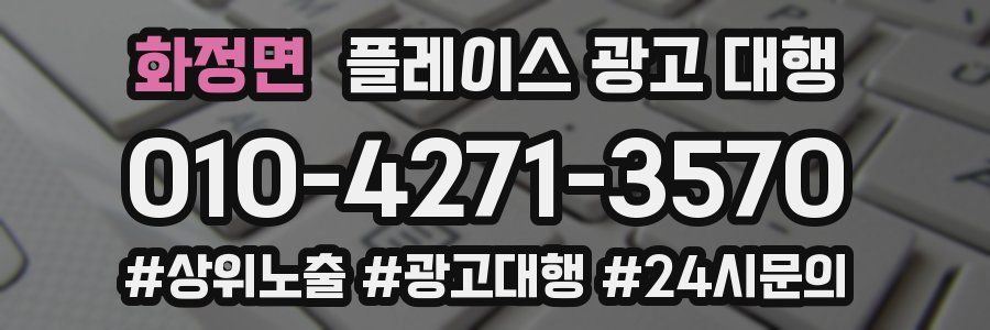 화정면 플레이스 광고 대행