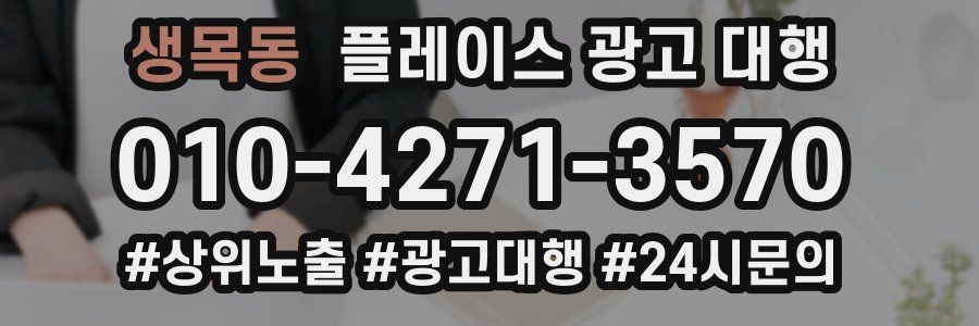 생목동 플레이스 광고 대행