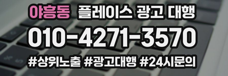 야흥동 플레이스 광고 대행