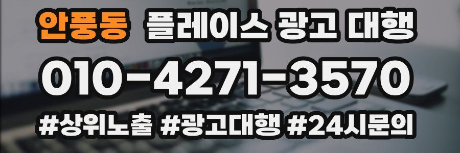 안풍동 플레이스 광고 대행