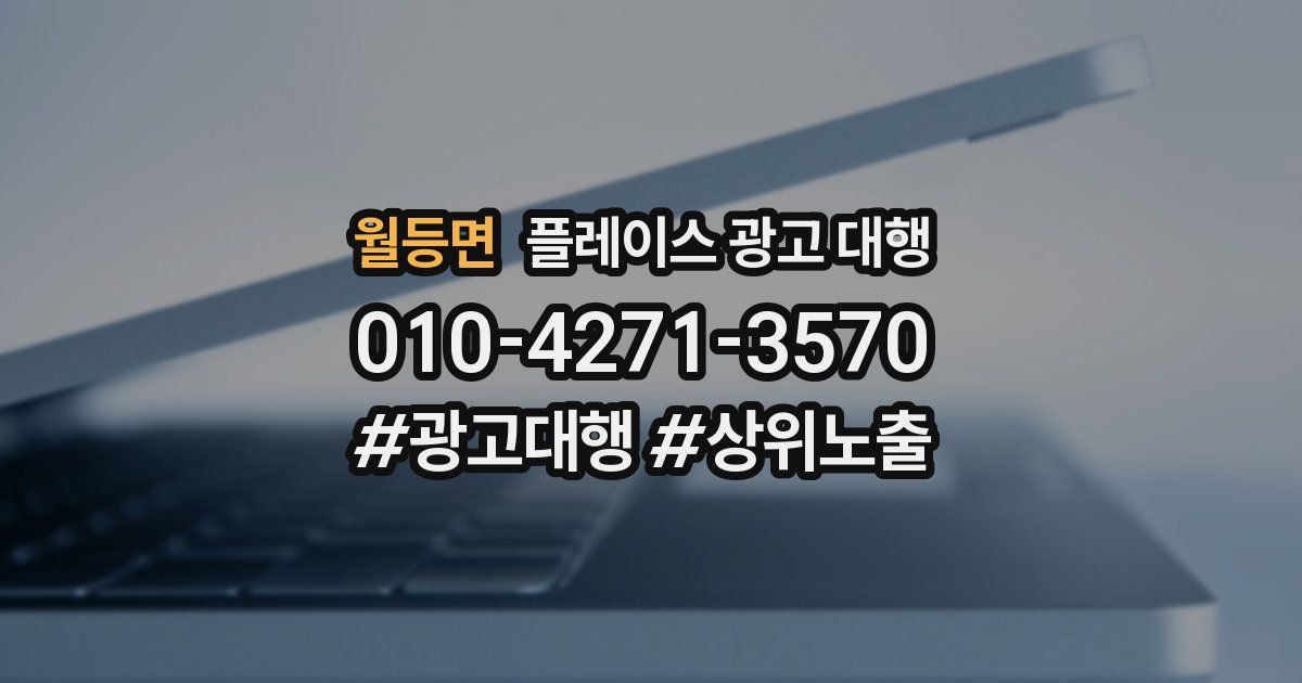 월등면 플레이스 광고 대행