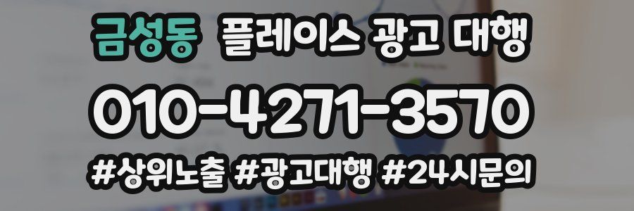 금성동 플레이스 광고 대행