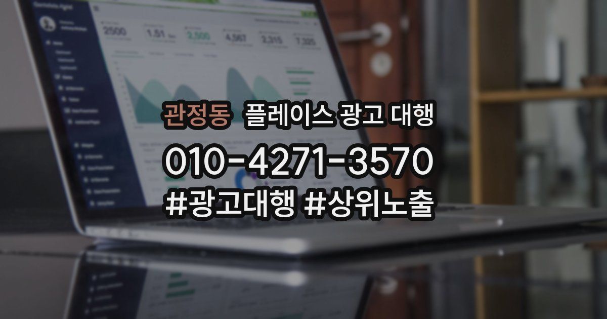 관정동 플레이스 광고 대행