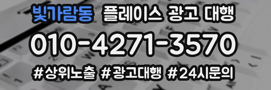 빛가람동 플레이스 광고 대행