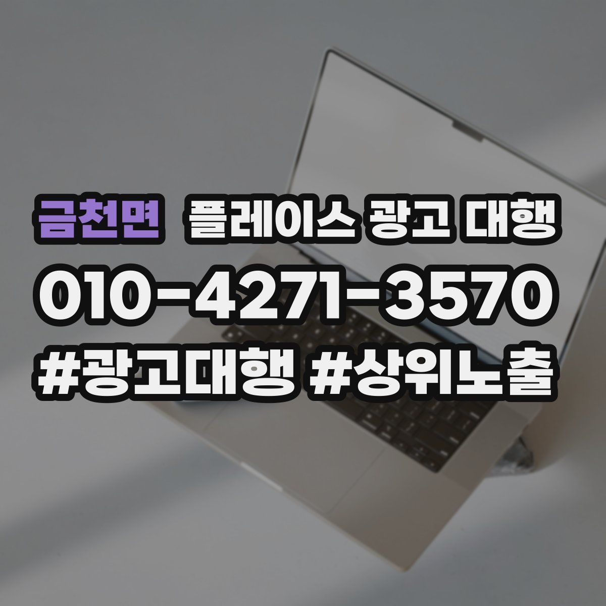 금천면 플레이스 광고 대행