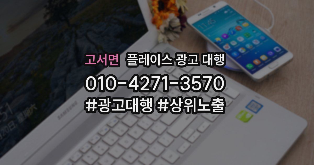 고서면 플레이스 광고 대행