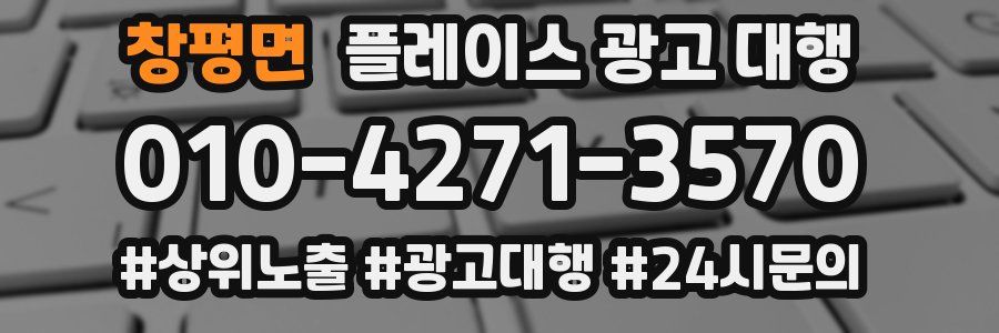 창평면 플레이스 광고 대행