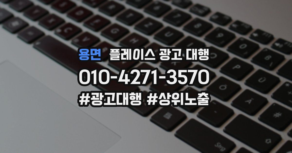 용면 플레이스 광고 대행
