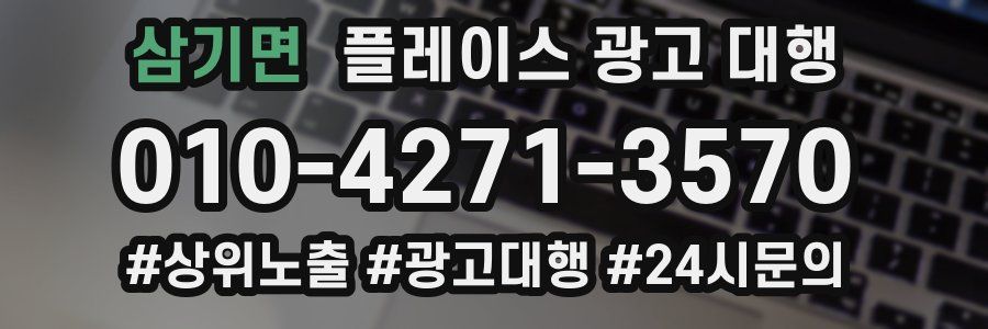 삼기면 플레이스 광고 대행