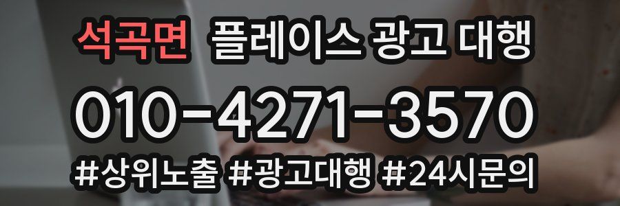 석곡면 플레이스 광고 대행