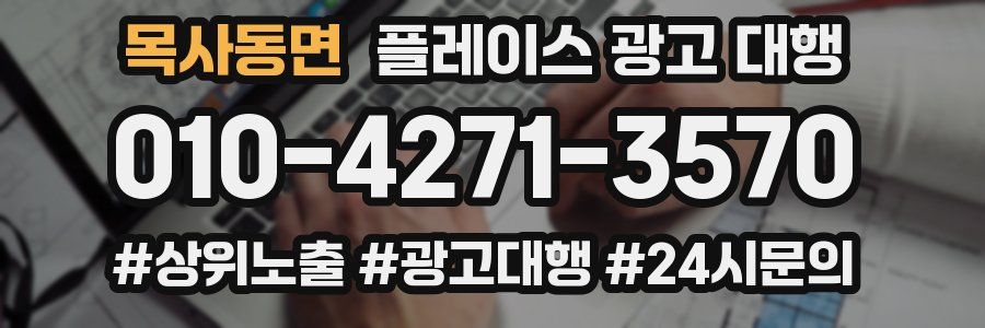 목사동면 플레이스 광고 대행
