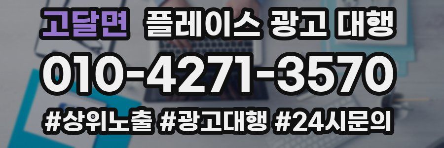 고달면 플레이스 광고 대행
