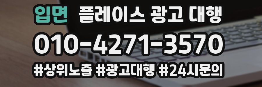 입면 플레이스 광고 대행