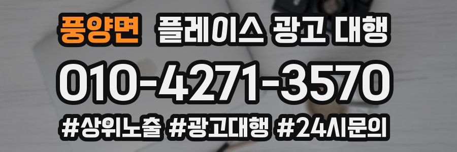 풍양면 플레이스 광고 대행