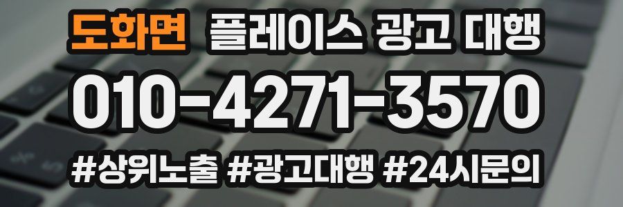 도화면 플레이스 광고 대행