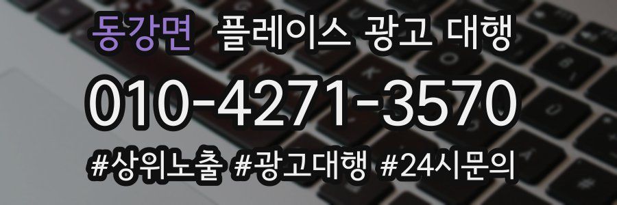 동강면 플레이스 광고 대행