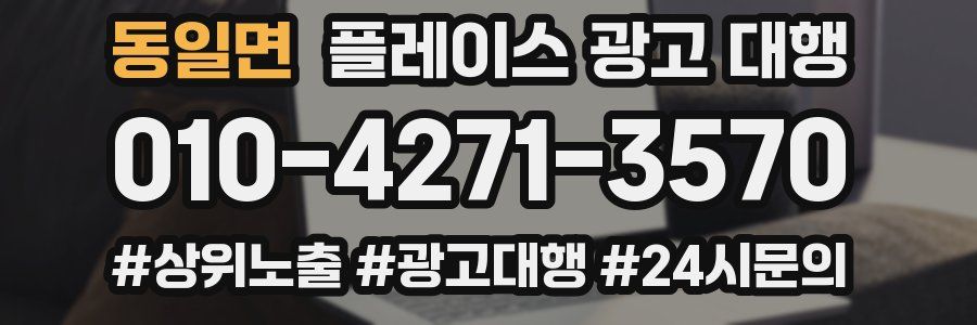동일면 플레이스 광고 대행