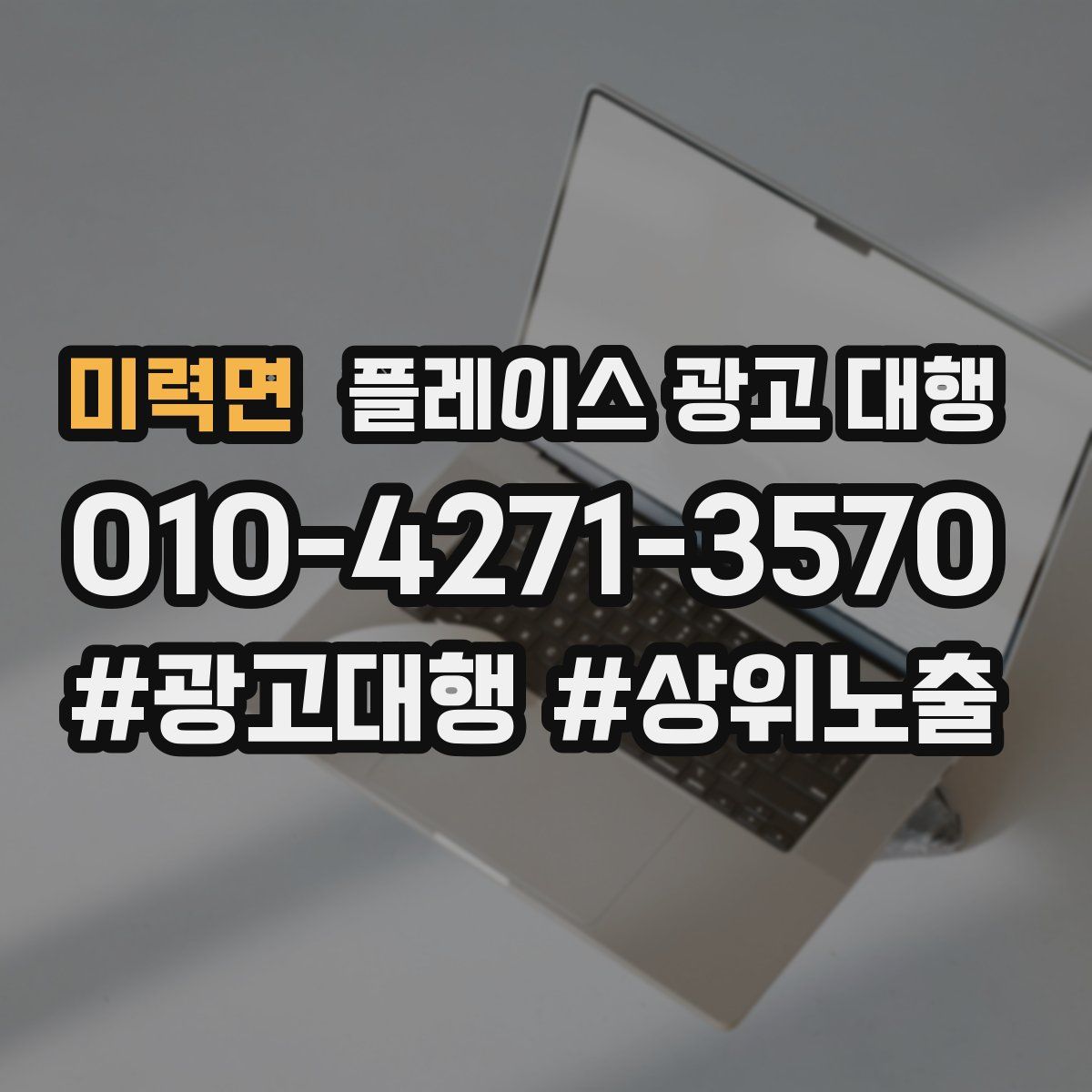 미력면 플레이스 광고 대행