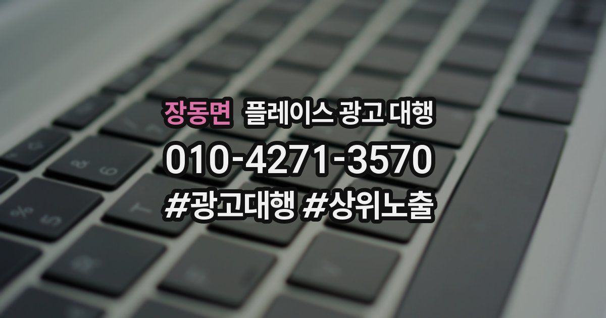 장동면 플레이스 광고 대행