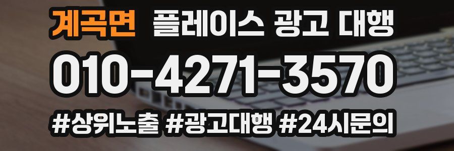 계곡면 플레이스 광고 대행