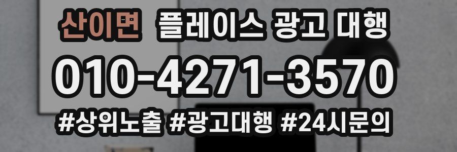 산이면 플레이스 광고 대행