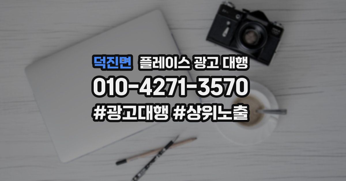덕진면 플레이스 광고 대행