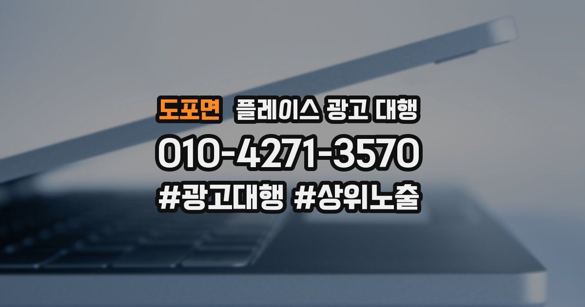 도포면 플레이스 광고 대행