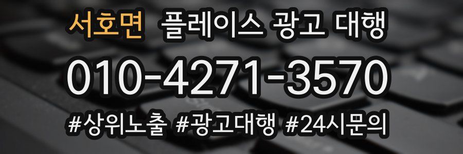 서호면 플레이스 광고 대행