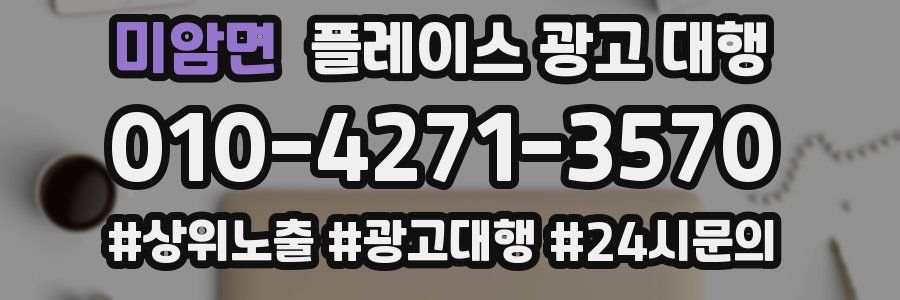 미암면 플레이스 광고 대행