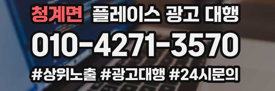 청계면 플레이스 광고 대행
