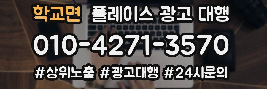 학교면 플레이스 광고 대행