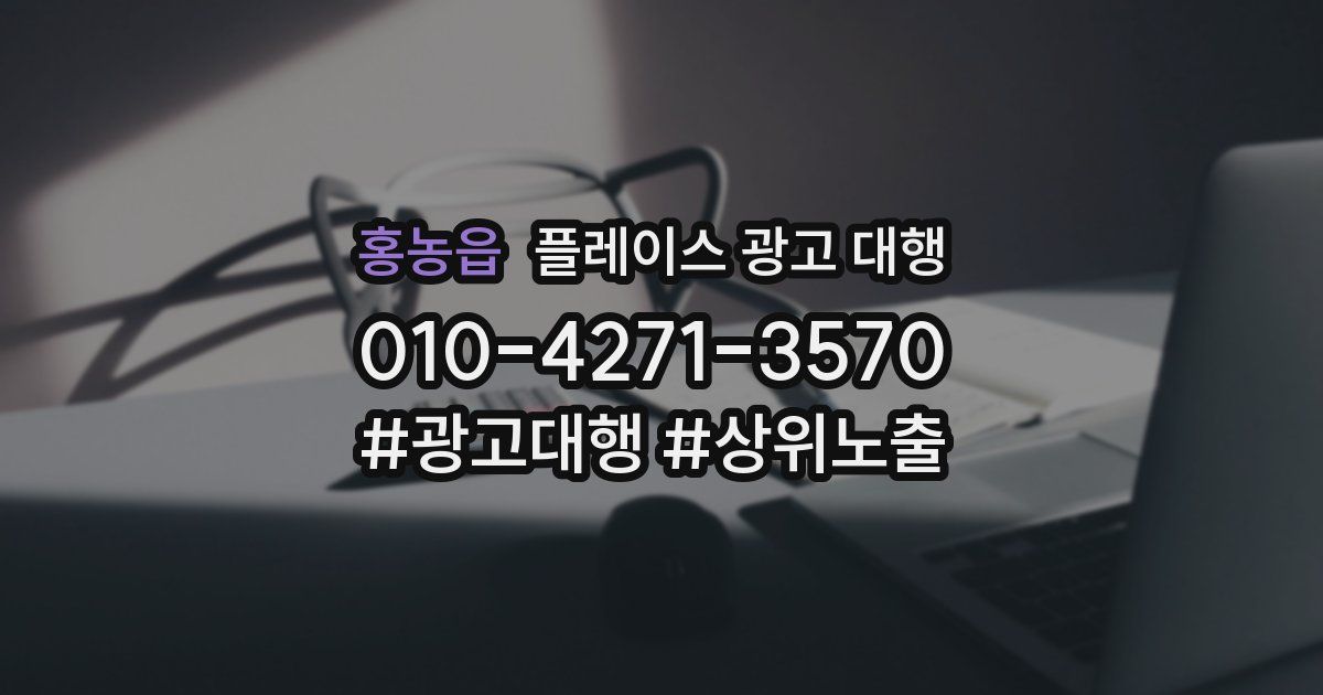 홍농읍 플레이스 광고 대행