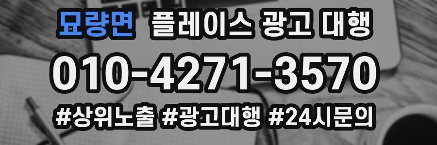 묘량면 플레이스 광고 대행