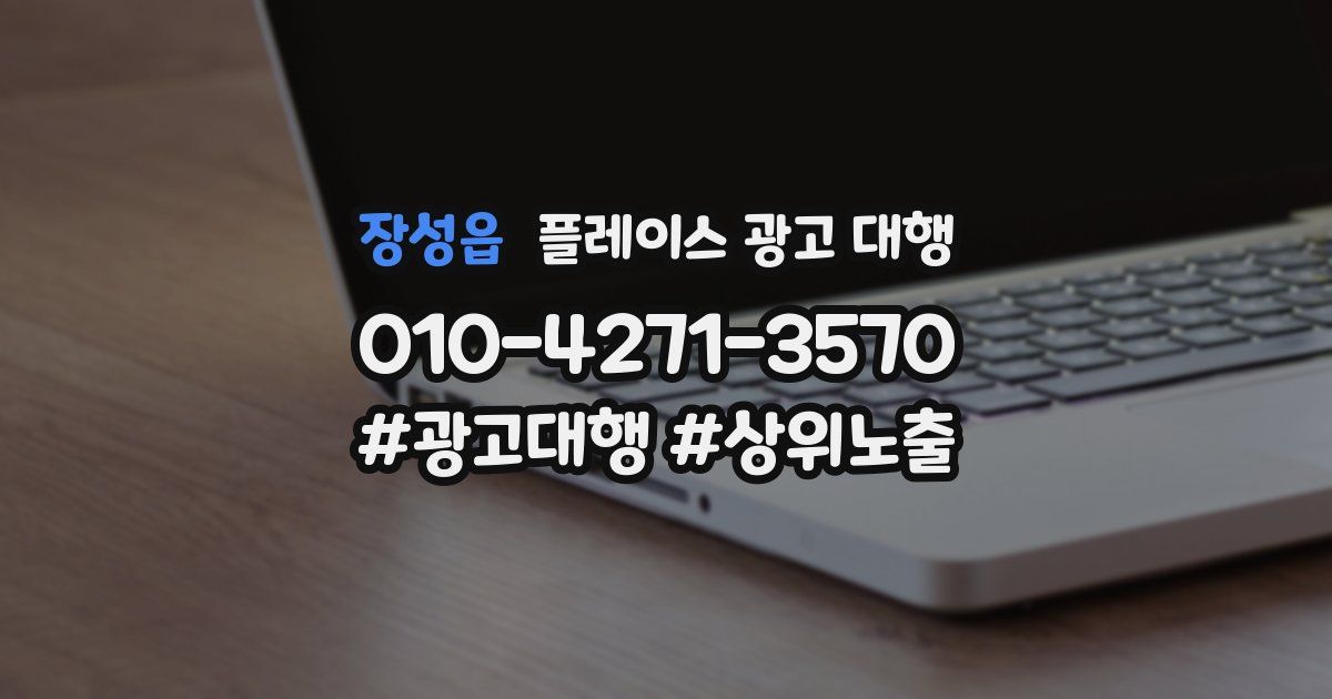 장성읍 플레이스 광고 대행