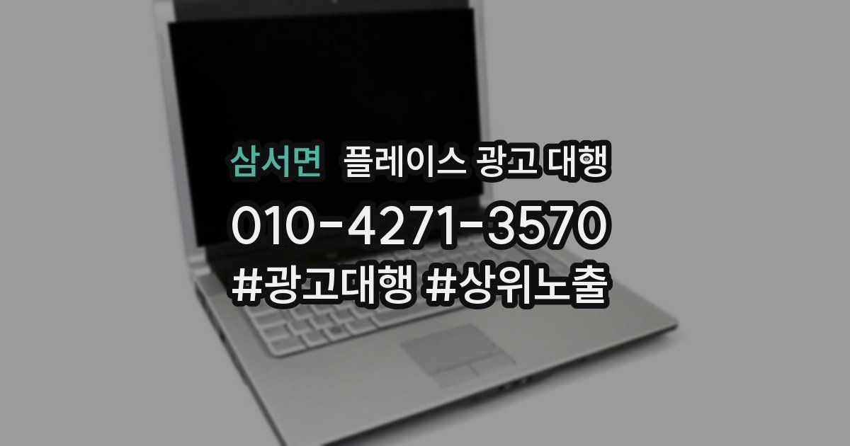 삼서면 플레이스 광고 대행