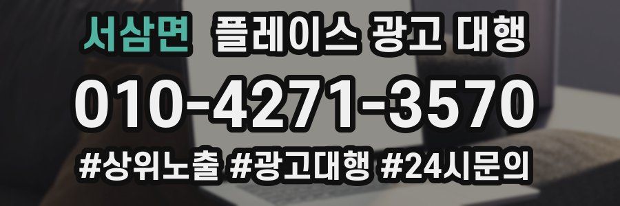 서삼면 플레이스 광고 대행