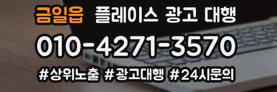 금일읍 플레이스 광고 대행