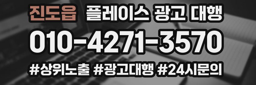 진도읍 플레이스 광고 대행
