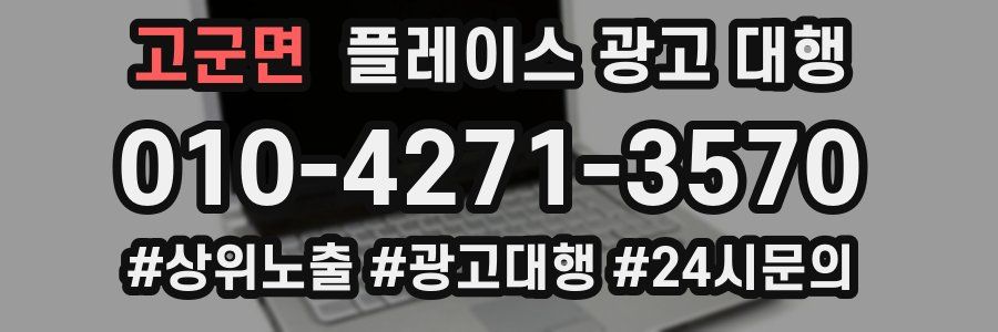 고군면 플레이스 광고 대행