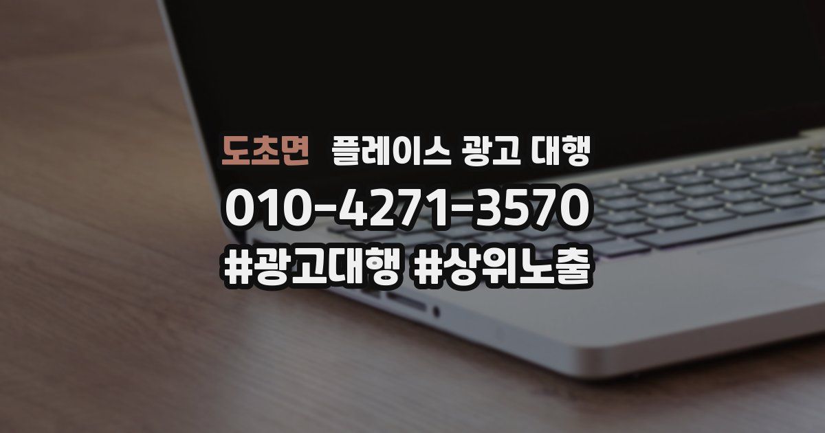 도초면 플레이스 광고 대행