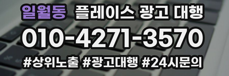 일월동 플레이스 광고 대행
