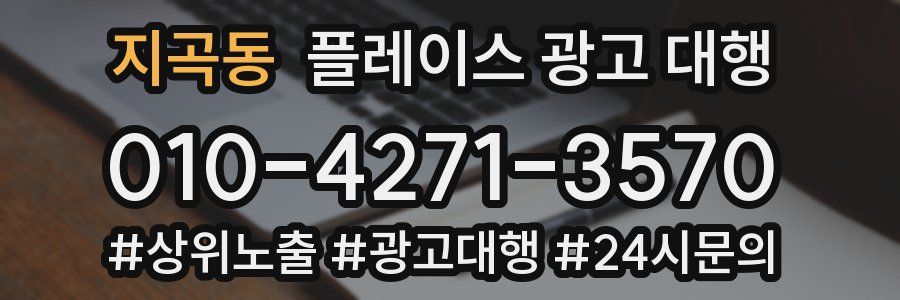 지곡동 플레이스 광고 대행