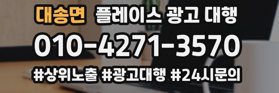 대송면 플레이스 광고 대행