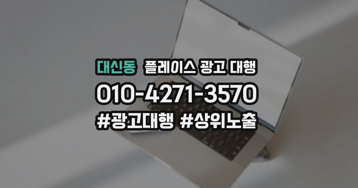 대신동 플레이스 광고 대행