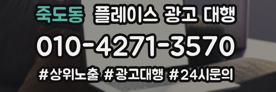 죽도동 플레이스 광고 대행