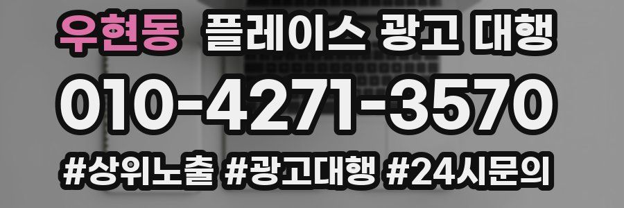 우현동 플레이스 광고 대행