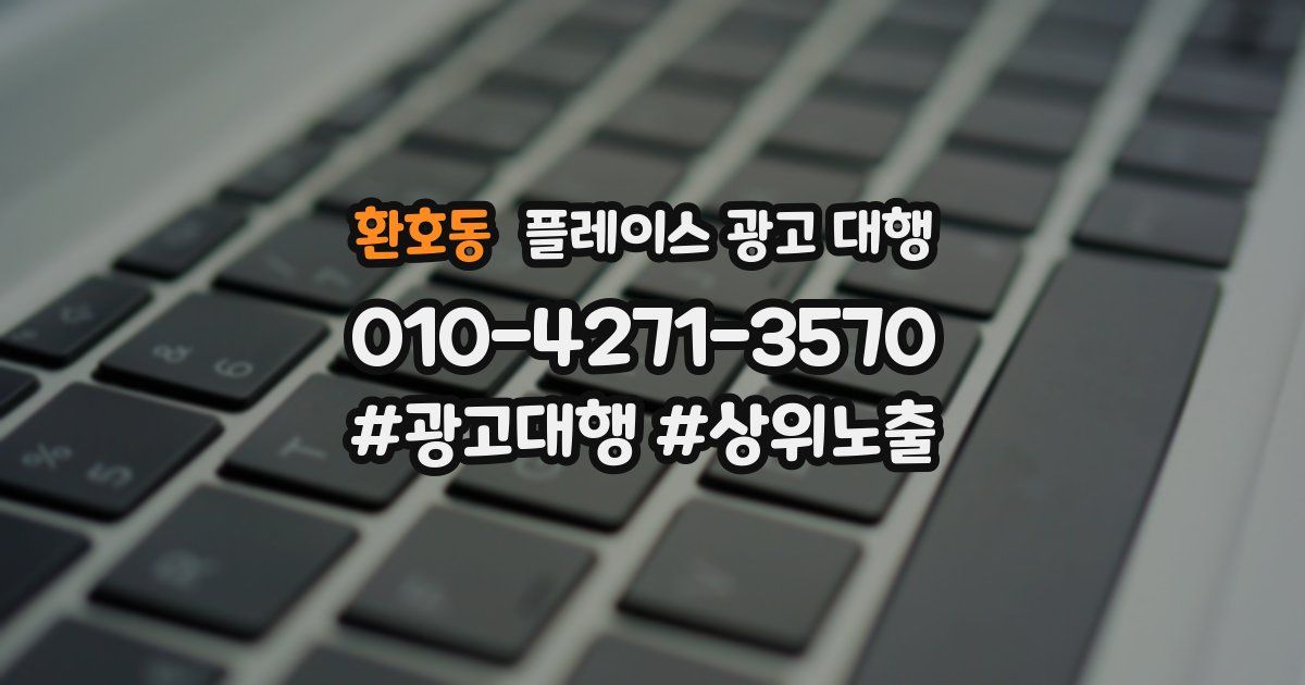 환호동 플레이스 광고 대행